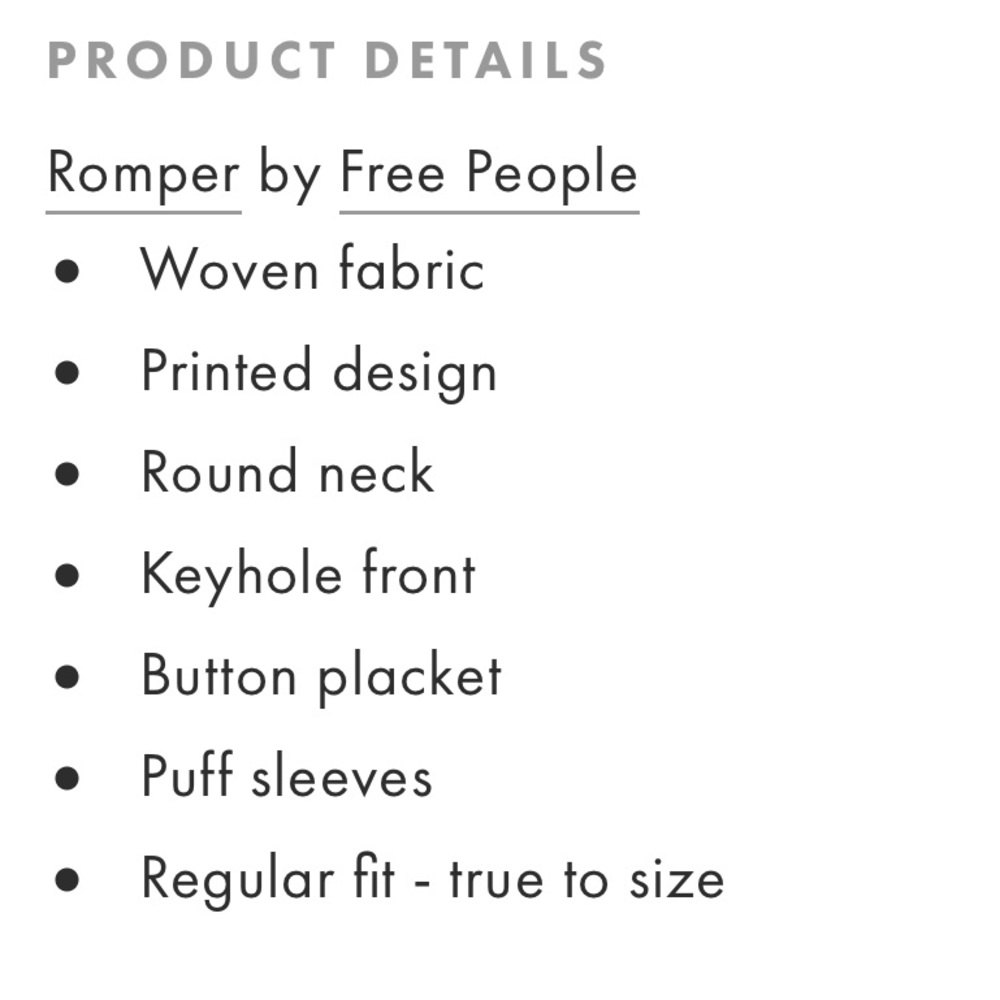 Free People romper - Picture 8 of 8